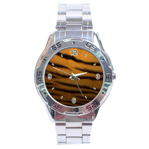 Tiger Skin 2 Stainless Steel Analogue Men’s Watch from ArtsNow.com Front