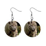 Tiger 2 1  Button Earrings