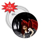 Crimson Wings 2.25  Button (10 pack)