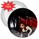 Crimson Wings 3  Button (10 pack)