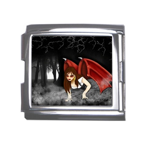 Crimson Wings Mega Link Italian Charm (18mm) from ArtsNow.com Front