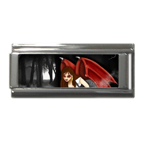 Crimson Wings Superlink Italian Charm (9mm) from ArtsNow.com Front