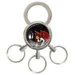 Crimson Wings 3-Ring Key Chain