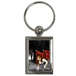 Crimson Wings Key Chain (Rectangle)