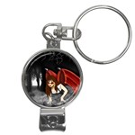 Crimson Wings Nail Clippers Key Chain