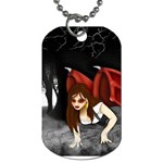 Crimson Wings Dog Tag (One Side)