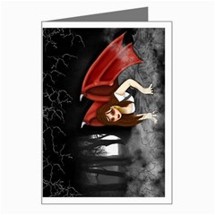 Crimson Wings Greeting Card from ArtsNow.com Left