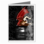 Crimson Wings Greeting Card