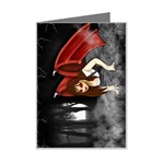 Crimson Wings Mini Greeting Card