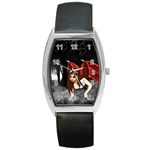 Crimson Wings Barrel Style Metal Watch