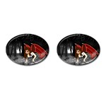 Crimson Wings Cufflinks (Oval)