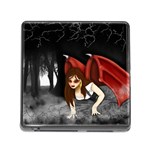 Crimson Wings Memory Card Reader with Storage (Square)