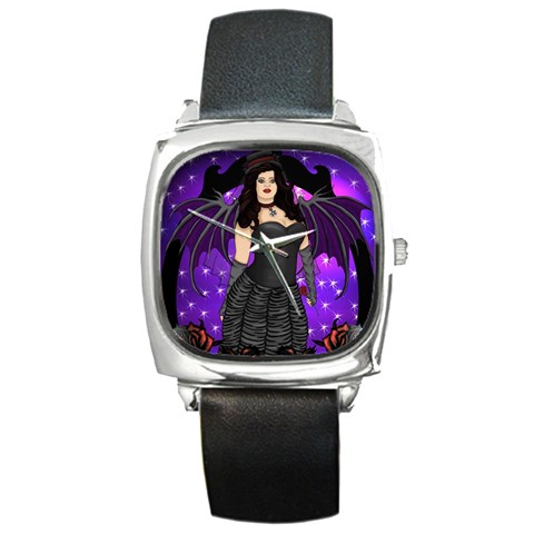 Sarah Square Metal Watch from ArtsNow.com Front