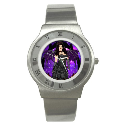 Sarah Stainless Steel Watch from ArtsNow.com Front