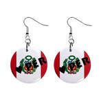 Perú 1  Button Earrings