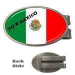 mexicoBIG_flag_1 Money Clip (Oval)
