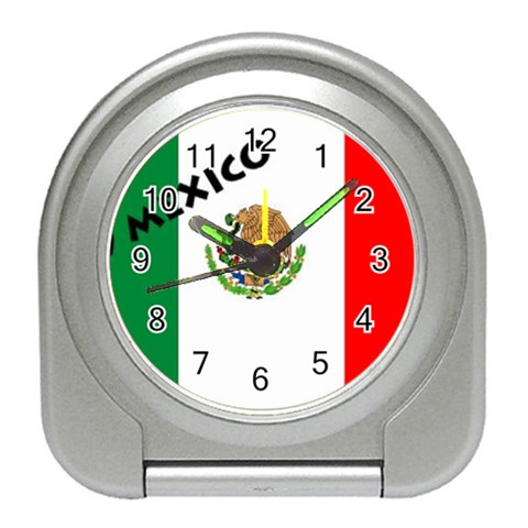 mexicoBIG_flag_1 Travel Alarm Clock from ArtsNow.com Front