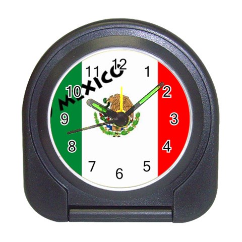 mexicoBIG_flag_1 Travel Alarm Clock from ArtsNow.com Front