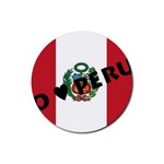 Perú Rubber Round Coaster (4 pack)