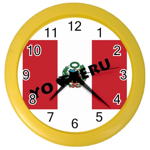 Perú Color Wall Clock from ArtsNow.com Front