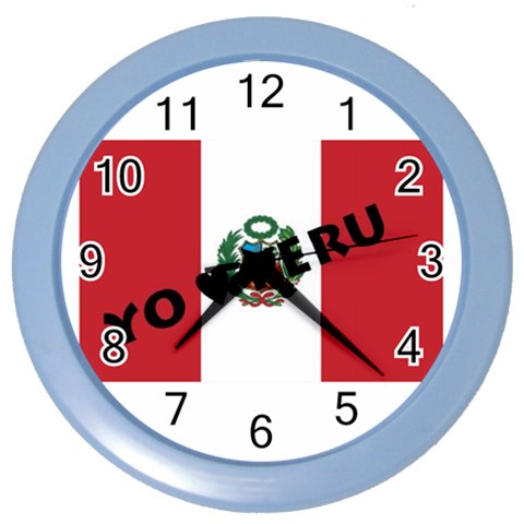 Perú Color Wall Clock from ArtsNow.com Front