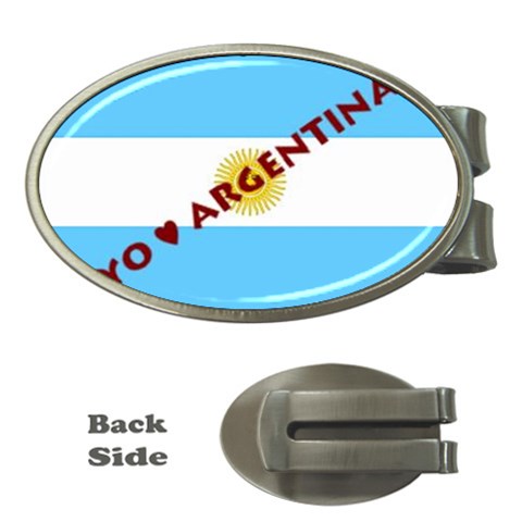 Argentina Money Clip (Oval) from ArtsNow.com Front