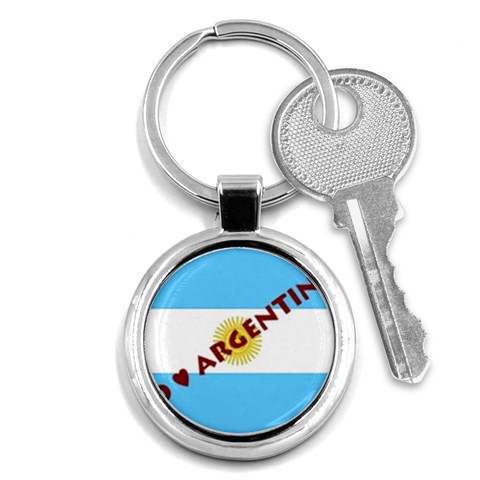 Argentina Key Chain (Round) from ArtsNow.com Front