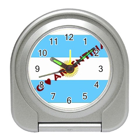 Argentina Travel Alarm Clock from ArtsNow.com Front