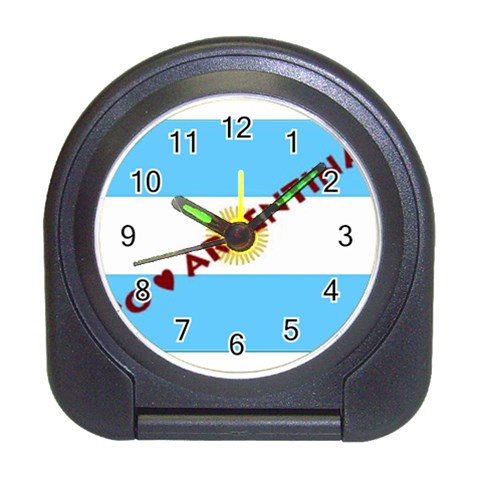 Argentina Travel Alarm Clock from ArtsNow.com Front