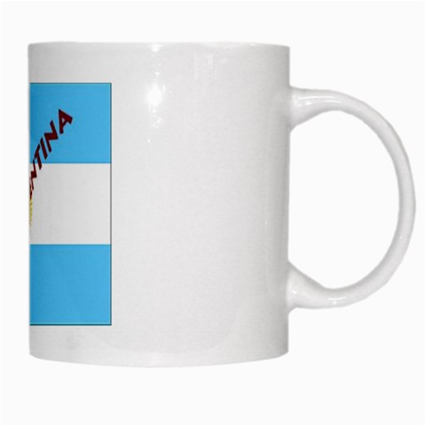Argentina White Mug from ArtsNow.com Right