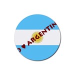 Argentina Rubber Round Coaster (4 pack)