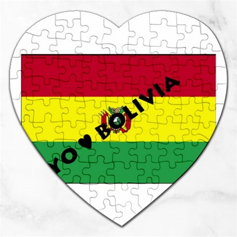 Bolivia Jigsaw Puzzle (Heart) from ArtsNow.com Front
