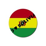 Bolivia Rubber Round Coaster (4 pack)