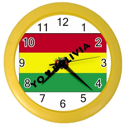 Bolivia Color Wall Clock from ArtsNow.com Front