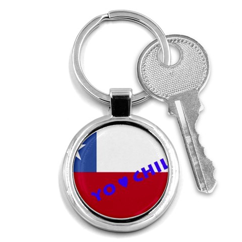 Chile Key Chain (Round) from ArtsNow.com Front