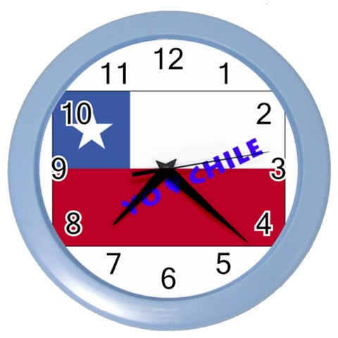 Chile Color Wall Clock from ArtsNow.com Front