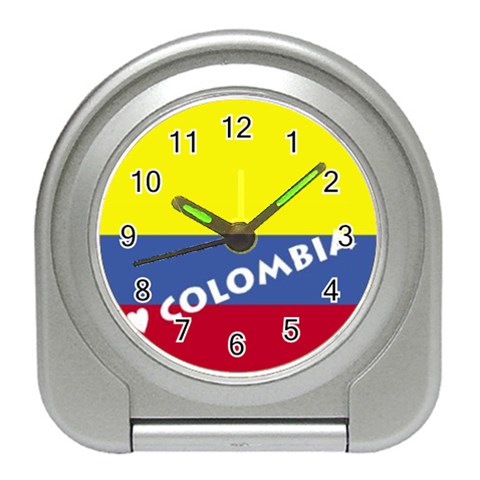 Colombia Travel Alarm Clock from ArtsNow.com Front