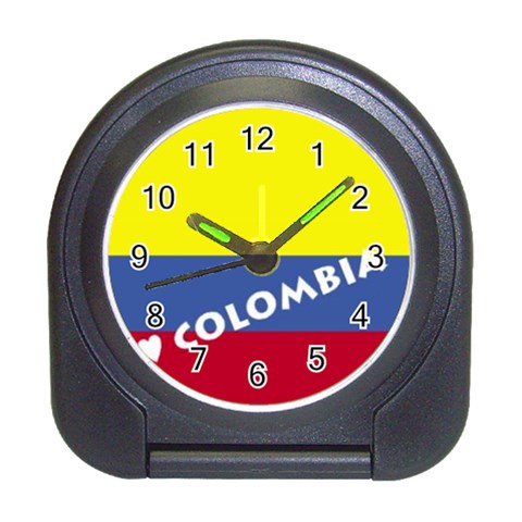 Colombia Travel Alarm Clock from ArtsNow.com Front
