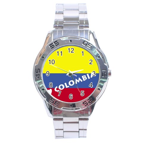 Colombia Stainless Steel Analogue Men’s Watch from ArtsNow.com Front