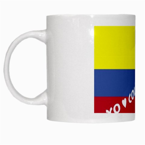 Colombia White Mug from ArtsNow.com Left
