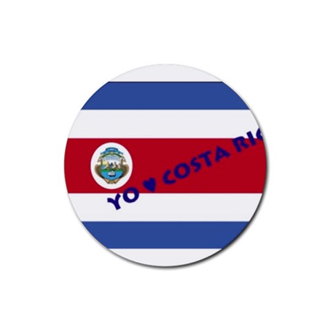Costa Rica Rubber Round Coaster (4 pack) from ArtsNow.com Front