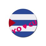 cuba Rubber Round Coaster (4 pack)