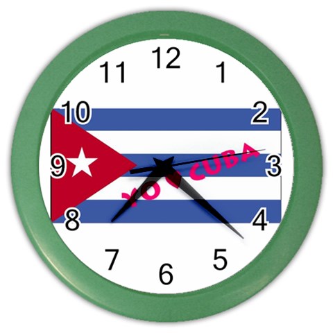 cuba Color Wall Clock from ArtsNow.com Front