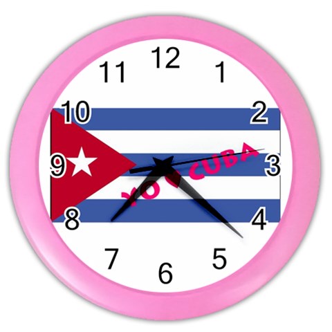 cuba Color Wall Clock from ArtsNow.com Front