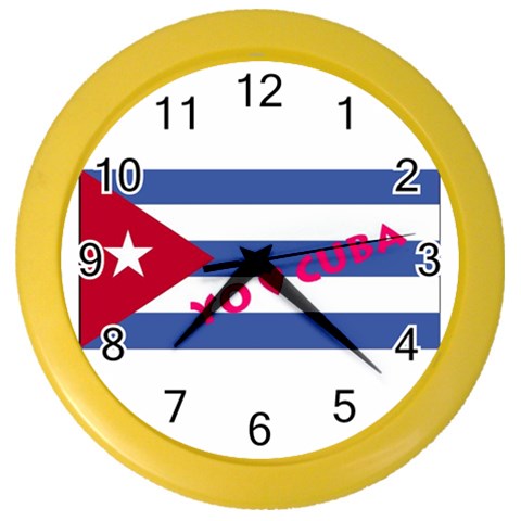 cuba Color Wall Clock from ArtsNow.com Front