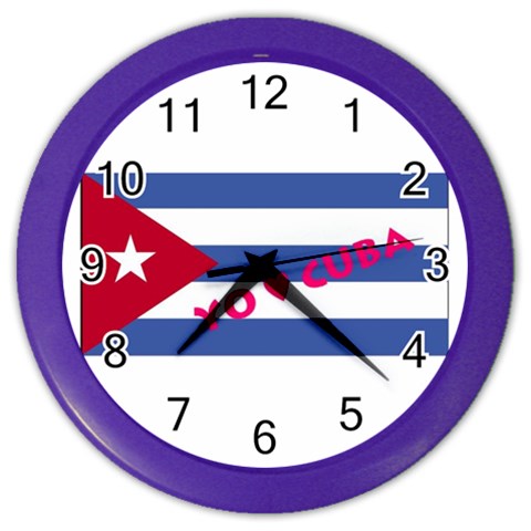 cuba Color Wall Clock from ArtsNow.com Front