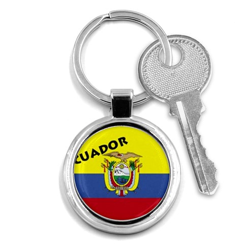 Ecuador Key Chain (Round) from ArtsNow.com Front