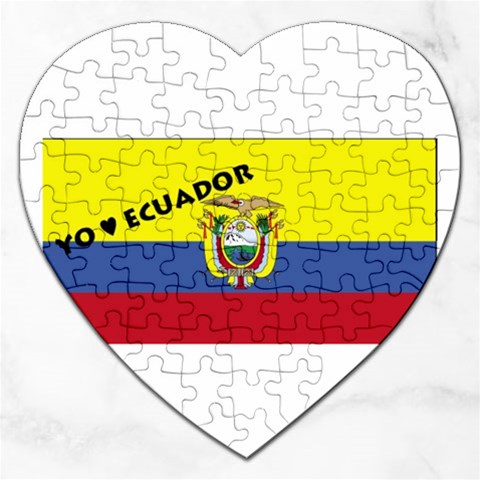 Ecuador Jigsaw Puzzle (Heart) from ArtsNow.com Front