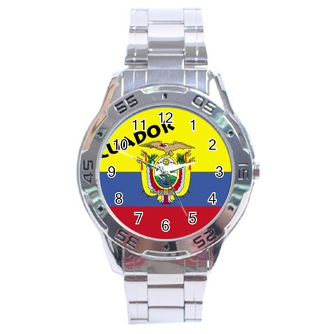 Ecuador Stainless Steel Analogue Men’s Watch from ArtsNow.com Front