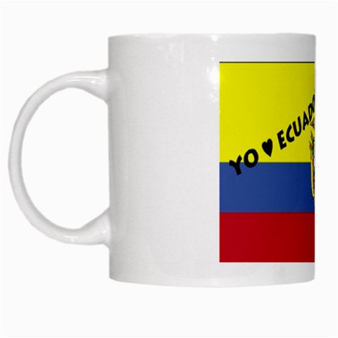 Ecuador White Mug from ArtsNow.com Left